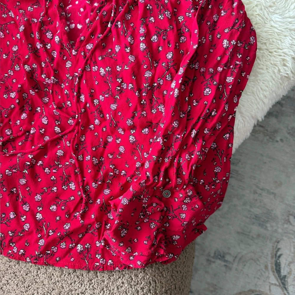 Cleobella Floral Ruffle Sleeve Top